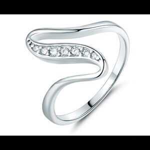 18k Gold  FILLED CZ Diamond Ring